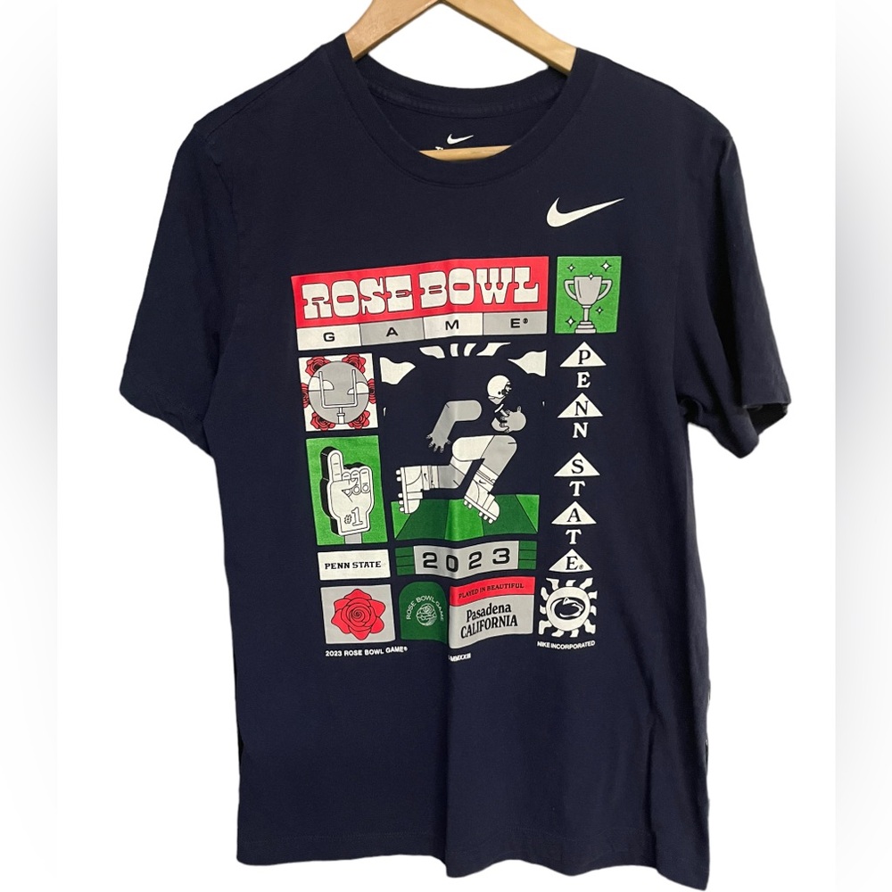 NIKE Rose Bowl Game Penn State 2023 T-Shirt PSU Size Small Nike Incorporated